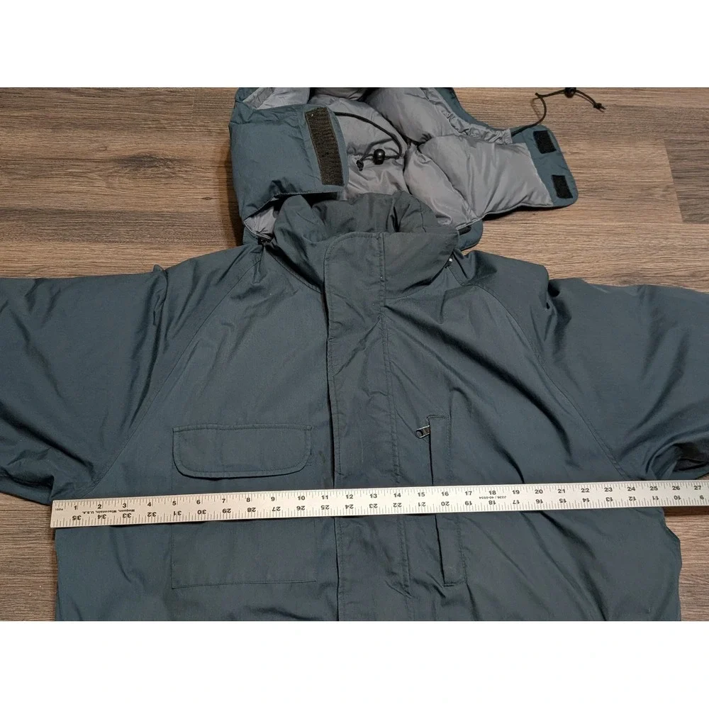 Vintage Eddie Bauer Gore-Tex Goose Down Expedition Parka Jacket Blue Gray Mens L